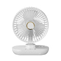 Desk Fan Mini Portable Desktop Fan Air Circulator Electric Fan USB Rechargeable Small Table Fan Desk Fan with Digital Display
