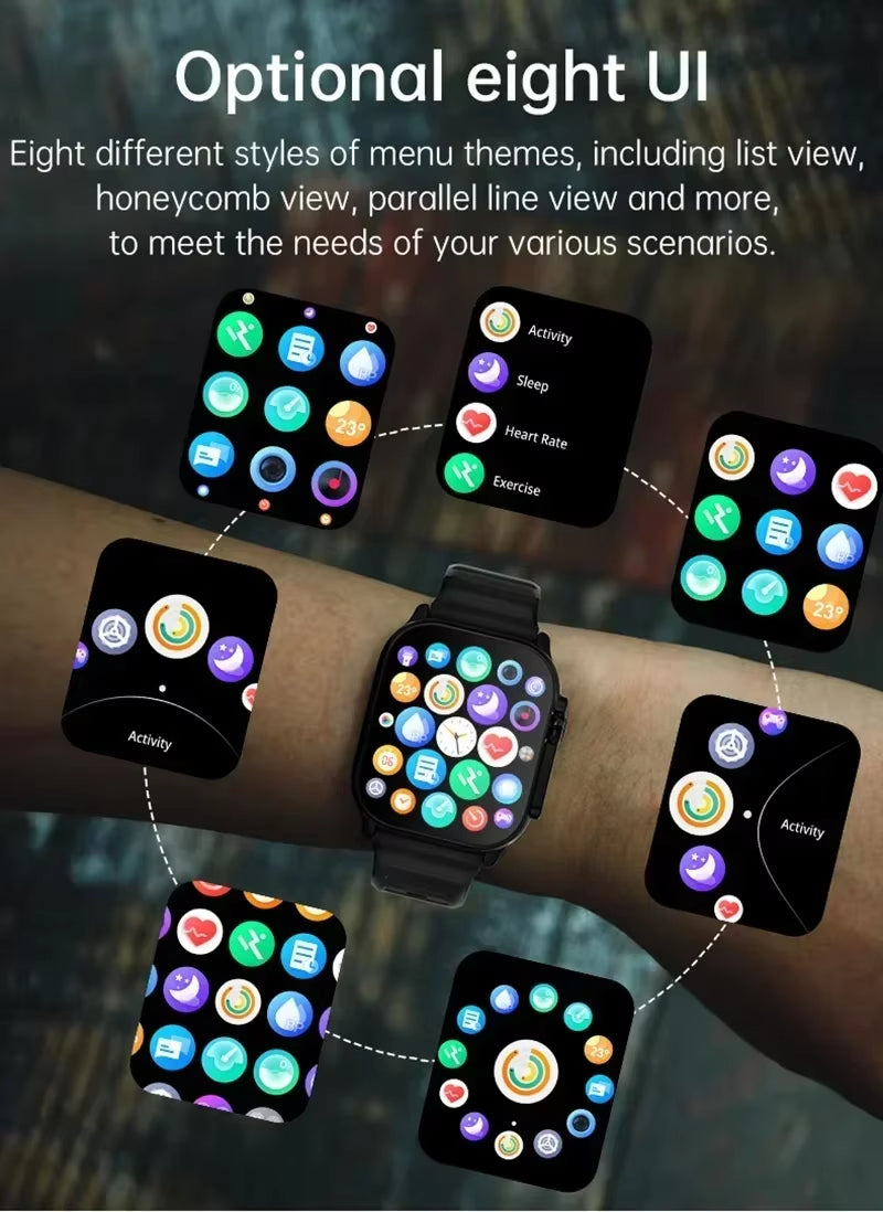 Smart Watch Bluetooth Talk, Message,Alert, Heart Rate, Monitor Sports Watch for Android IOS Men Women