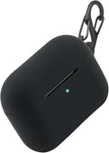 – Soft Silicone Case for Airpods Pro - Matte Black | Shockproof, 360° Protective Apple Airpods Case Cover with Keychain | Wireless Charging Compatible with Front LED Visible