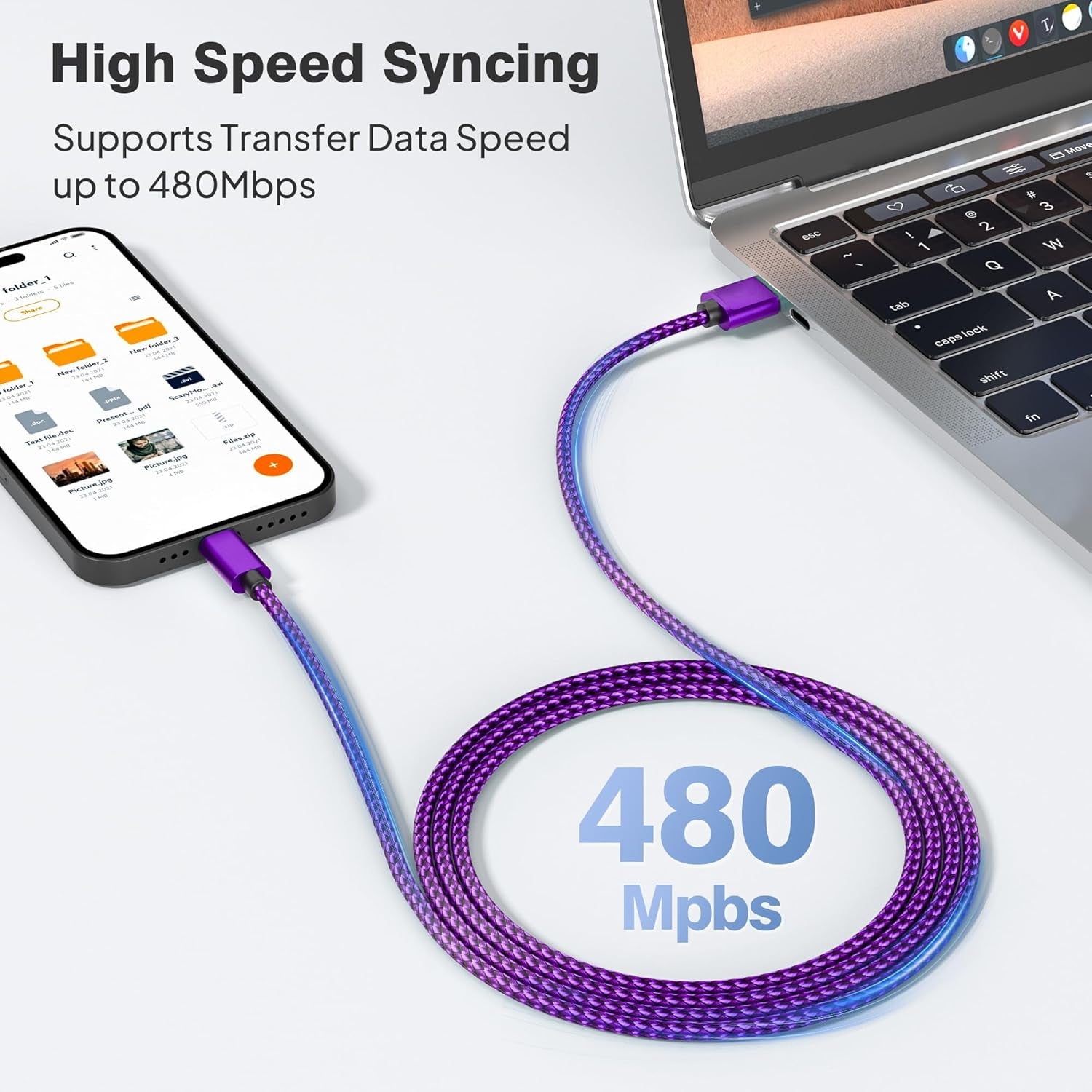 Charger Cord for Airpods Pro 3, USB a to USB C Cable 3Pack (1.5/3.3/6.6FT), Multi Length Type C Charging Cord for Airpods 4/Pro 2, Iphone 17/16/15, Samsung S26/S25