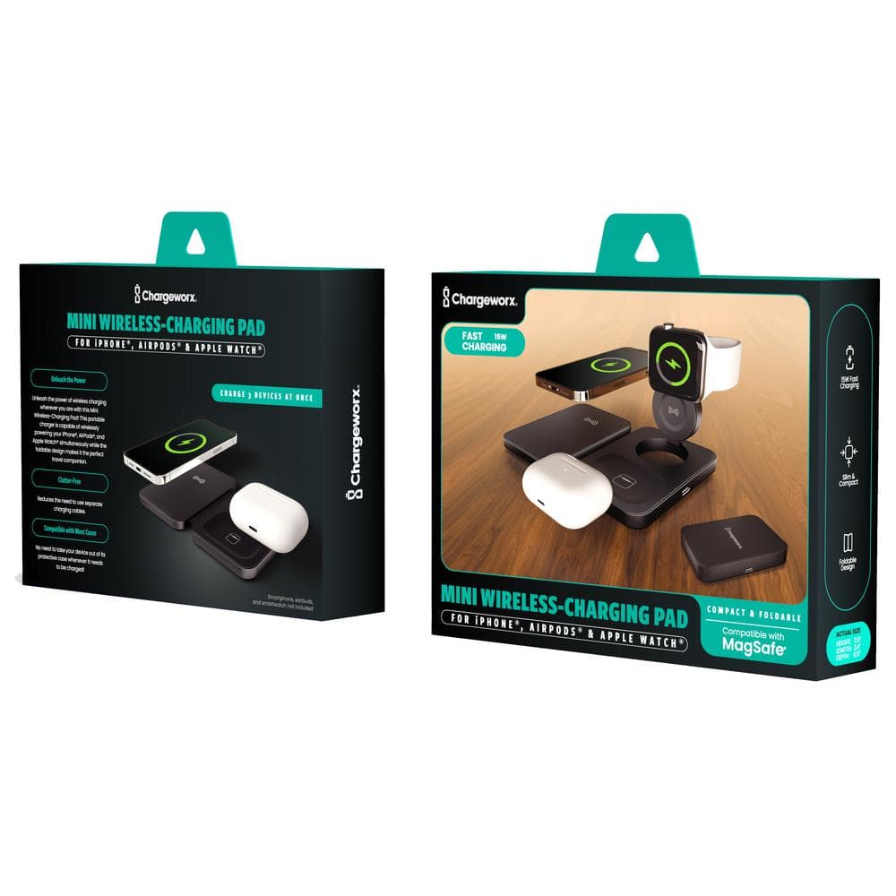 Cyberpunk 3-in-1 Foldable MagSafe Travel Charger